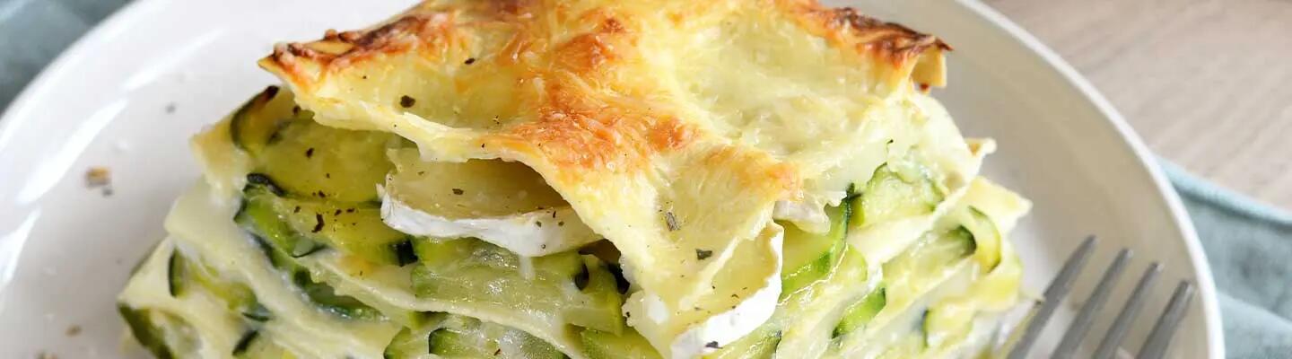 Recette : Lasagnes aux courgettes et fromage de chèvre