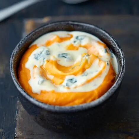 Puree De Patate Douce Et Panais A La Creme De Bleu Recette Au Fromage