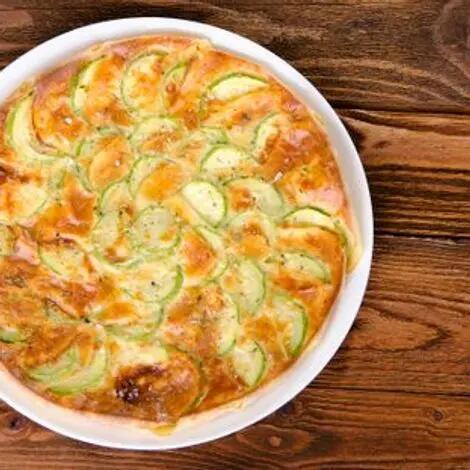 Gratin de courgettes au microondes Recette au fromage