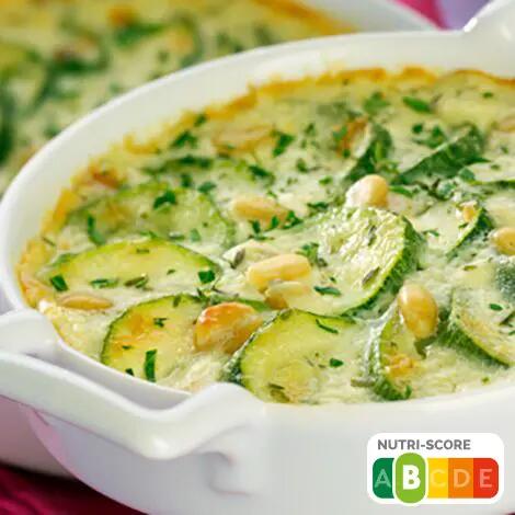 Recette : Gratins de courgettes au fromage frais ail & fines herbes