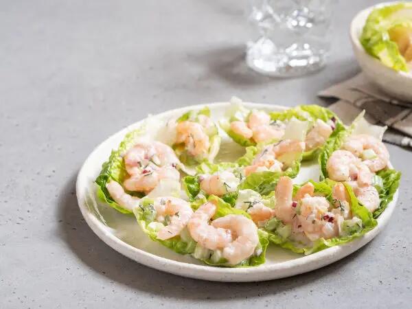 Recettes : Mini-Wraps aux crevettes et fromage frais