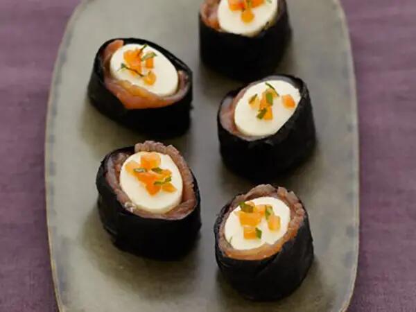 Recettes : Maki au fromage frais et saumon fumé