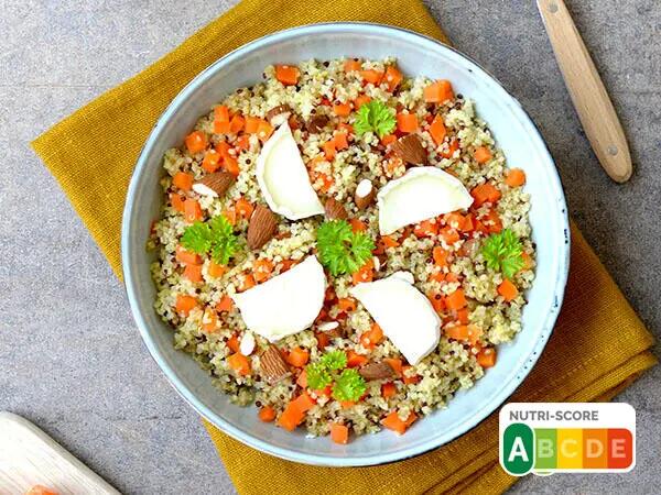 Recettes : Risotto de quinoa aux carottes et chèvre