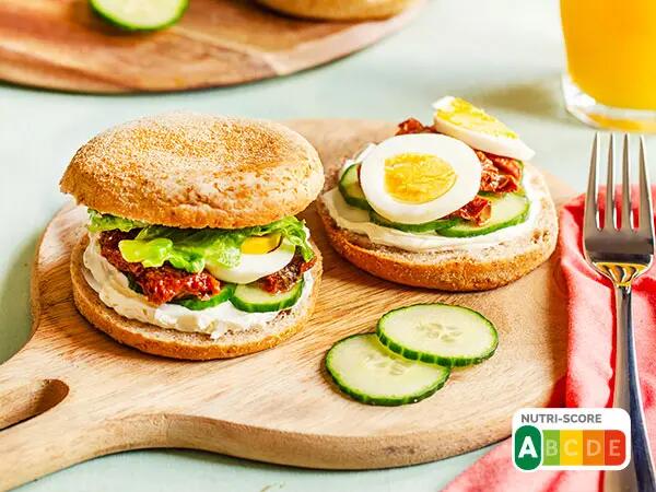 Recettes : Sandwich muffin anglais au fromage frais