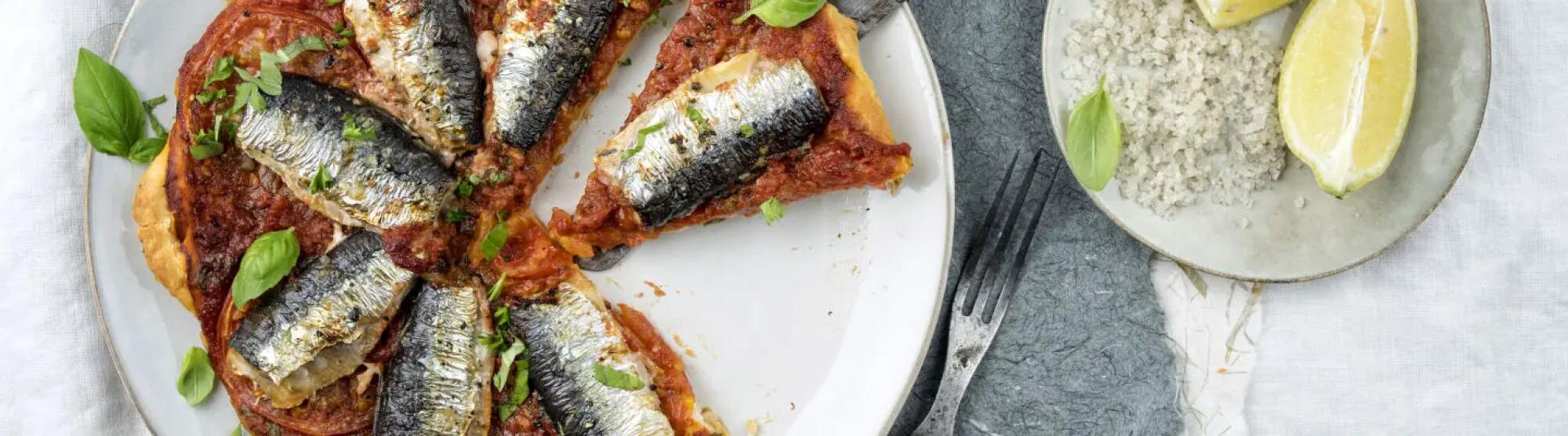 Recette : Tarte basque aux sardines fraîches et au fromage de brebis