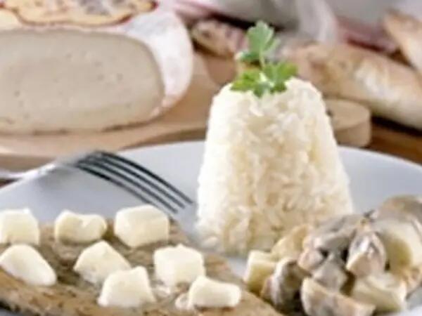 Recettes : Escalopes de veau et champignons de Paris au fromage