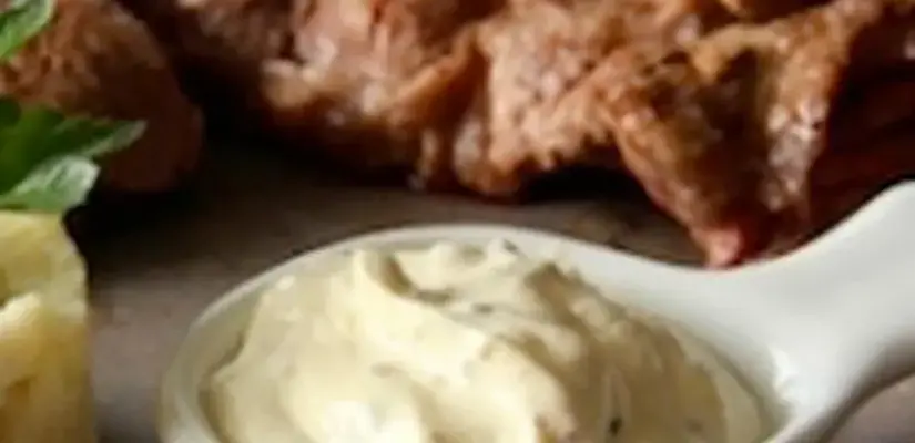 Sauce crémeuse à l'ail et aux fines herbes - Recette au fromage