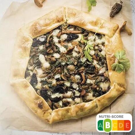 Recette : Tarte rustique aux champignons et fromage à raclette