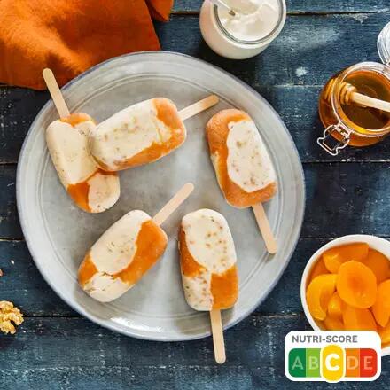 Recette : Esquimaux aux abricots et fromage aux noix