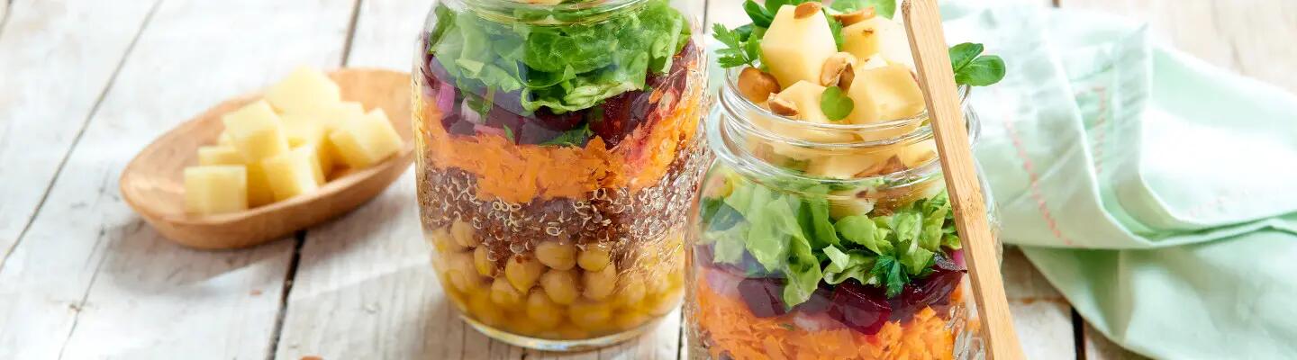 Recette : Salade quinoa, betteraves et fromage