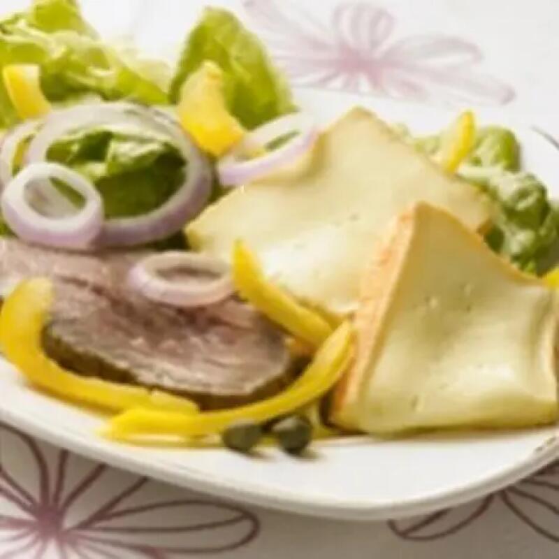 Recette : Salade de viande froide au maroilles