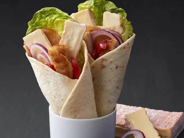 Recettes : Wrap au poulet et fromage