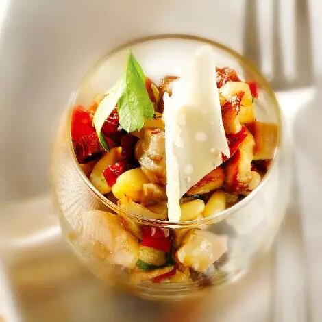 Recette : Verrines de cèpes au parmesan