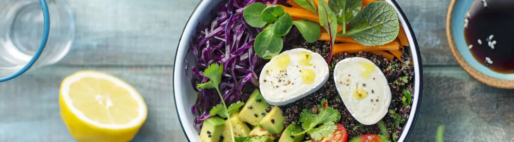 Recette : Buddha bowl complet au fromage