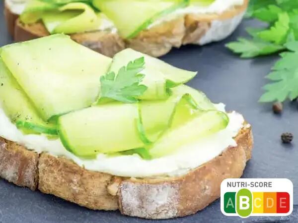 Bruschetta courgette et Caprice des Anges