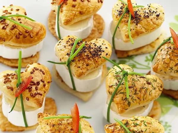 Recettes : Cœurs feuilletés au fromage