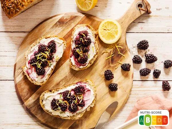 Tartines aux mûres et St Môret
