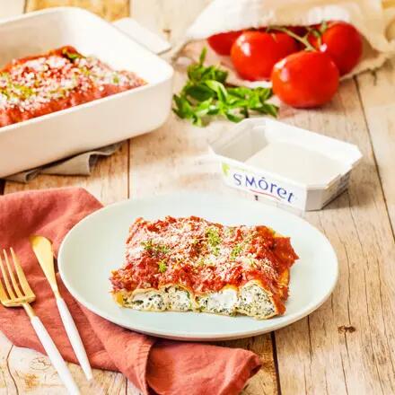 Recette : Cannellonis aux épinards et au fromage frais  