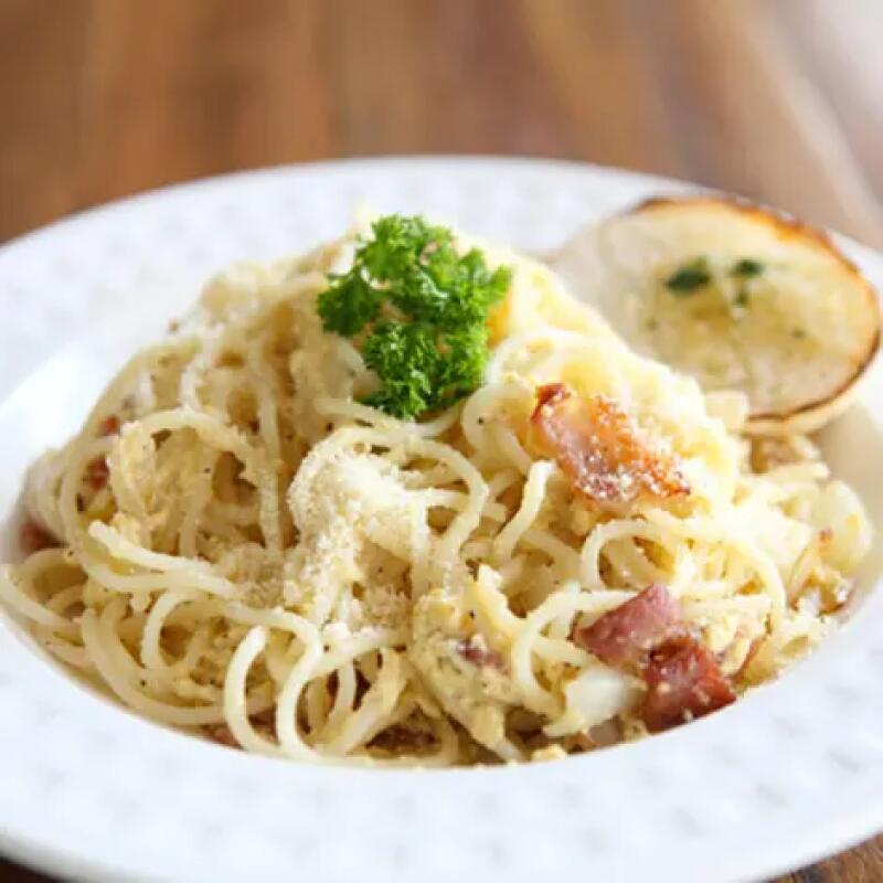 Recette : Spaghetti carbonara au Parmigiano Reggiano