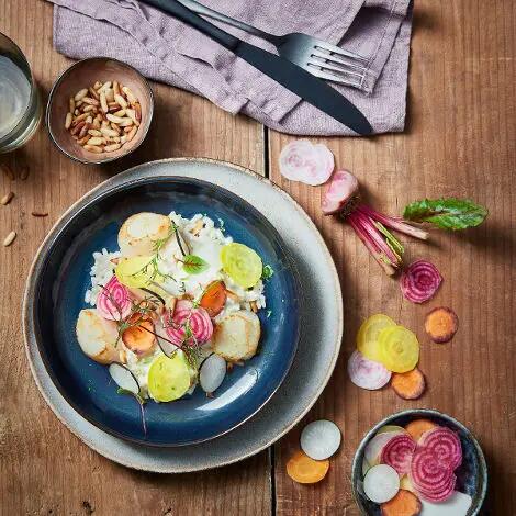 Recette : Risotto de Saint-Jacques et fromage frais