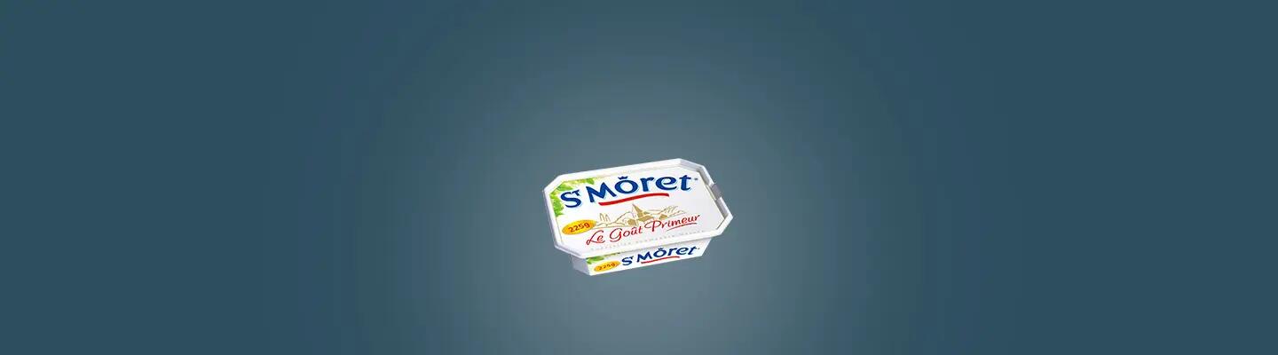 Saint Môret 225G sur fond bleu