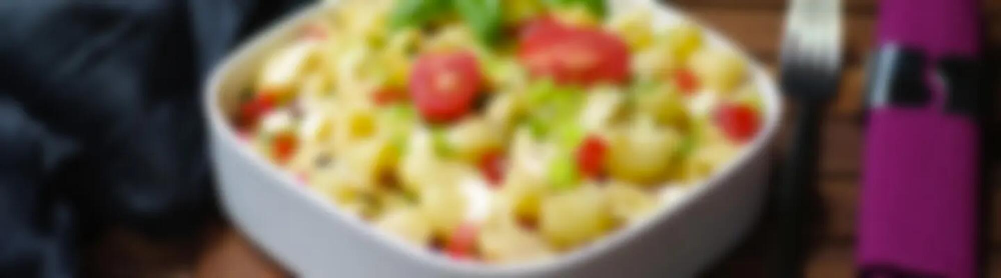 Recette : Salade de pâtes méditerranéenne au fromage