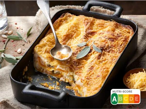Recettes : Lasagnes de courge butternut au gouda