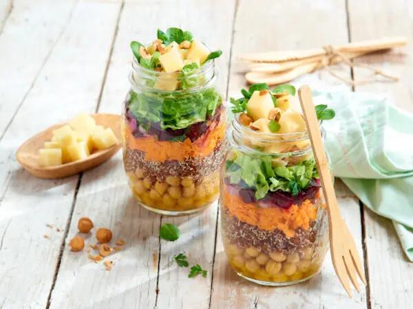 Salade de quinoa betterave et Mont-Cayol