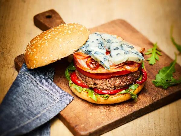 Recettes : Hamburger au fromage bleu