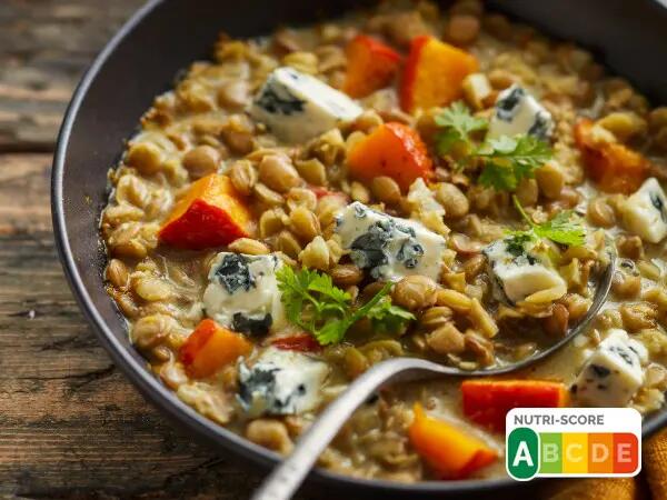 Recettes : Dahl de lentilles au fromage bleu