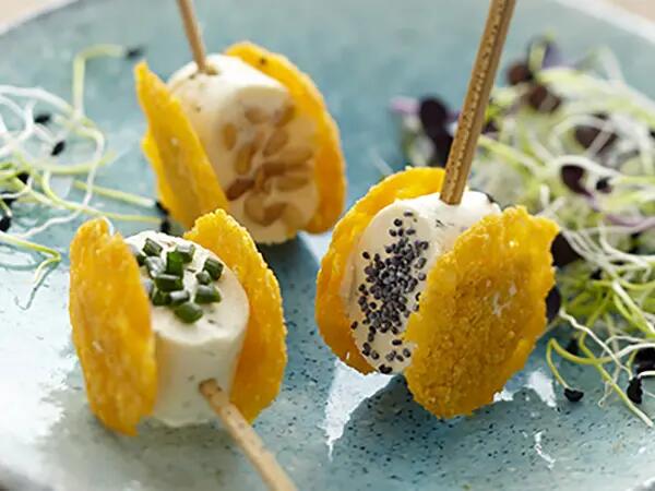 Recettes : Bouchée croquante mimolette & fromage frais