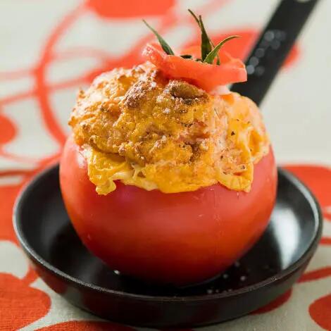 Recette : Tomate soufflée au fromage