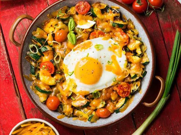 Recette : Poêlée de légumes au cheddar râpé
