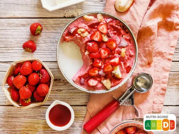 Glace à la fraise et au St Môret