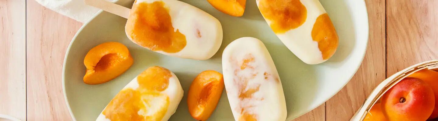 Recette : Esquimaux abricots fromage frais