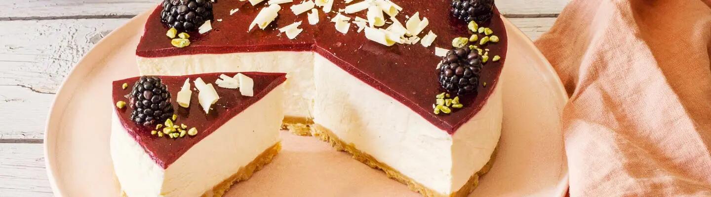 Recette : Cheesecake aux mûres et fromage frais