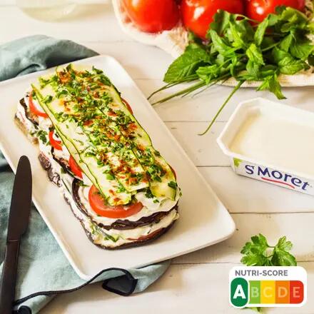 Recette : Millefeuille de légumes d'été au fromage frais