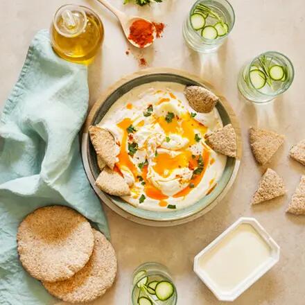 Recette : Œufs pochés, sauce au fromage frais  
