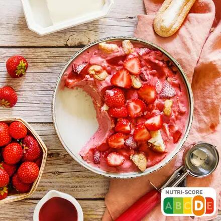 Recette : Glace à la fraise (façon charlotte)