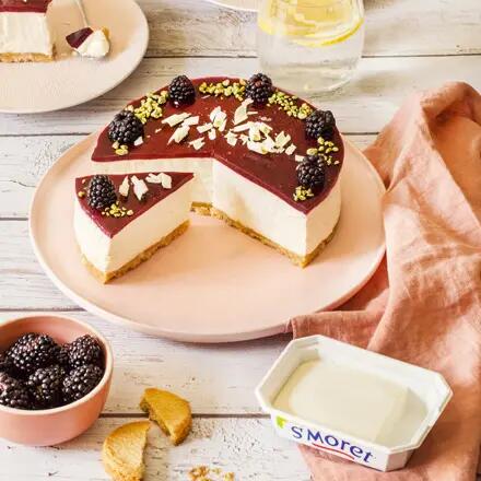Recette : Cheesecake aux mûres et fromage frais