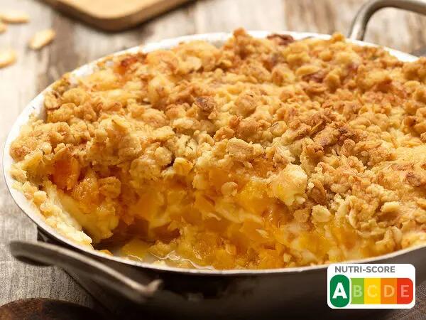 Recettes : Crumble de butternut au fromage à raclette