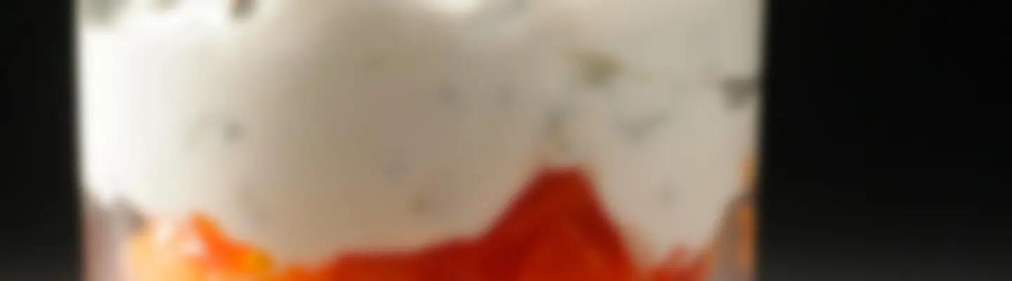Recette : Verrine de saumon fumé et fromage frais
