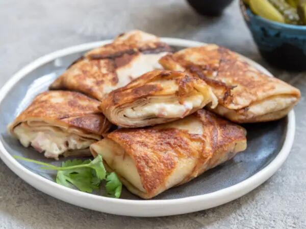 Crêpes au fromage à raclette