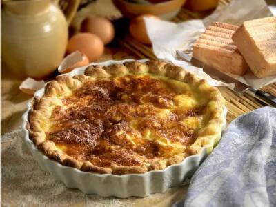 Recette : Tarte au maroilles et aux oignons