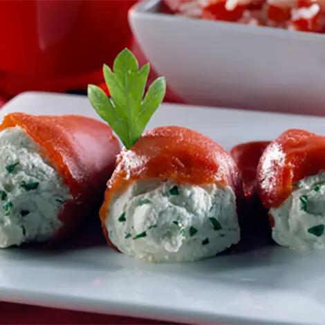 Recette : Petits poivrons farcis au fromage frais