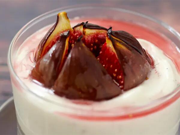 Recettes : Tiramisu aux figues, fromage frais et sablé breton