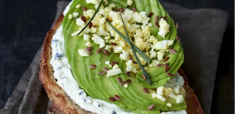 Tartine avocat et Saint Agur