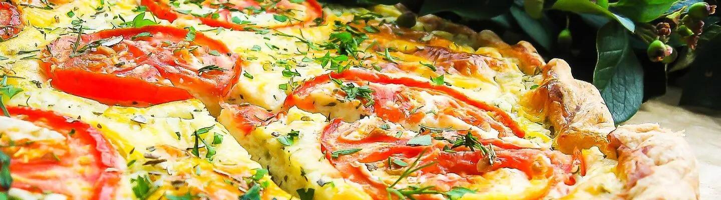 Recette : Quiche tomate mozzarella au basilic frais