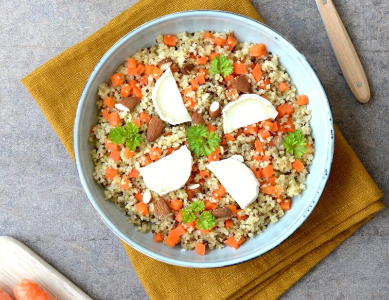 risotto quinoa aux carottes