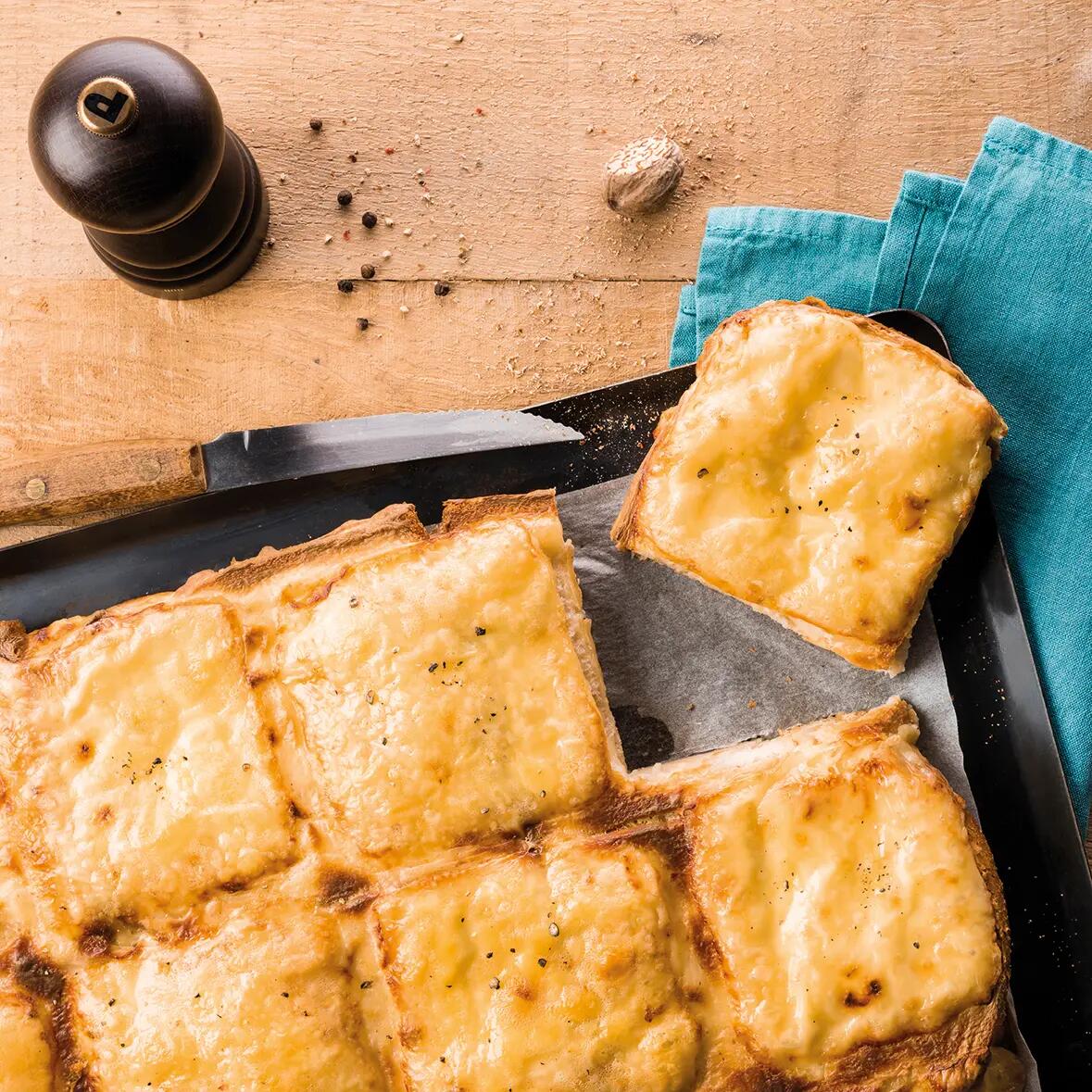Croque monsieur géant carré